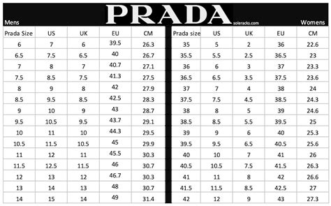 prada shoe size chart women.